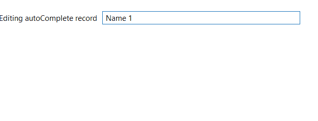 AutoComplete editor