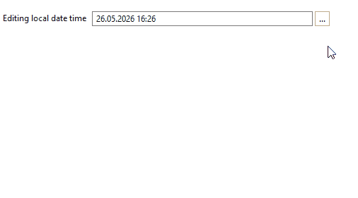 LocalDateTime editor