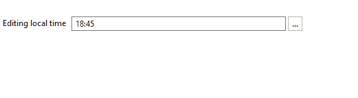 LocalTime editor