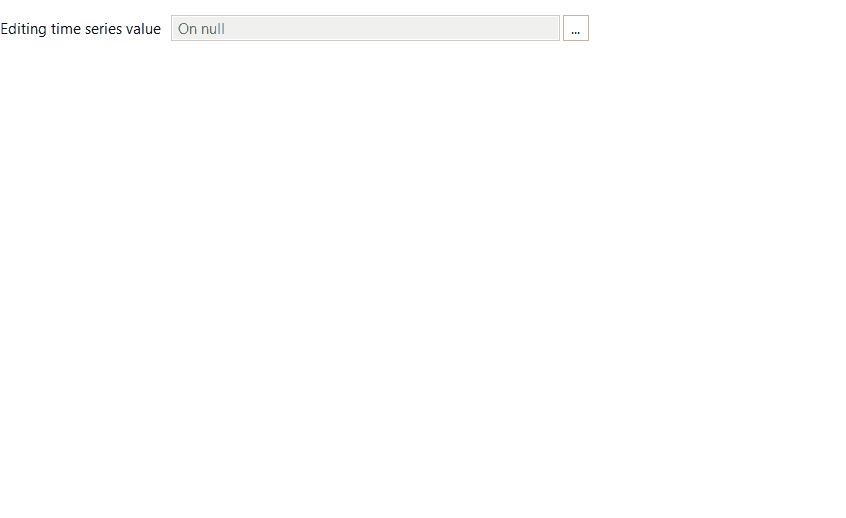Time series editor