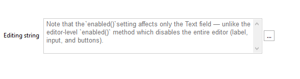 Text properties